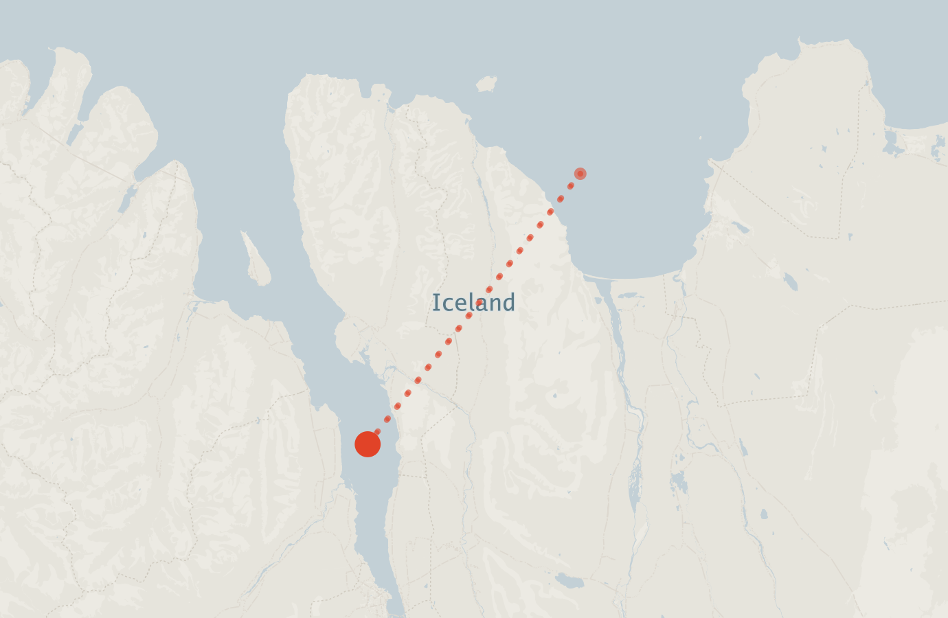 Activity map — real sighting points on an OpenStreetMap basemap