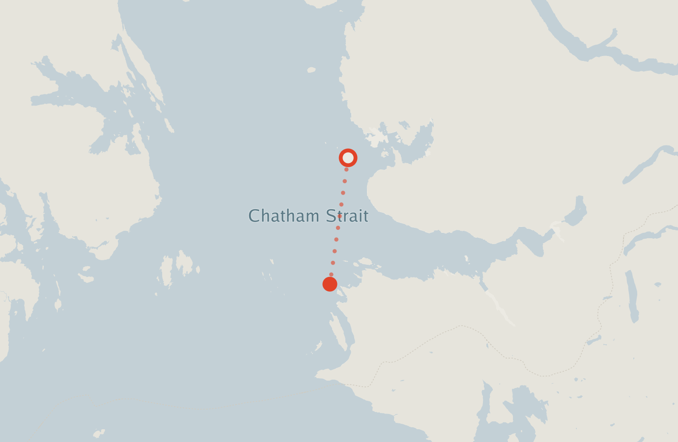 Activity map — real sighting points on an OpenStreetMap basemap