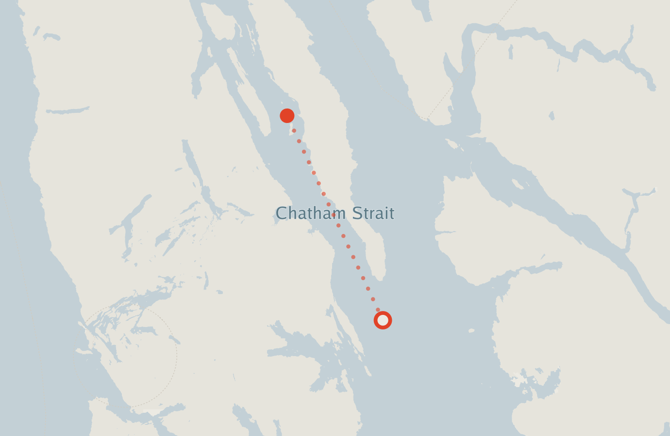 Activity map — real sighting points on an OpenStreetMap basemap