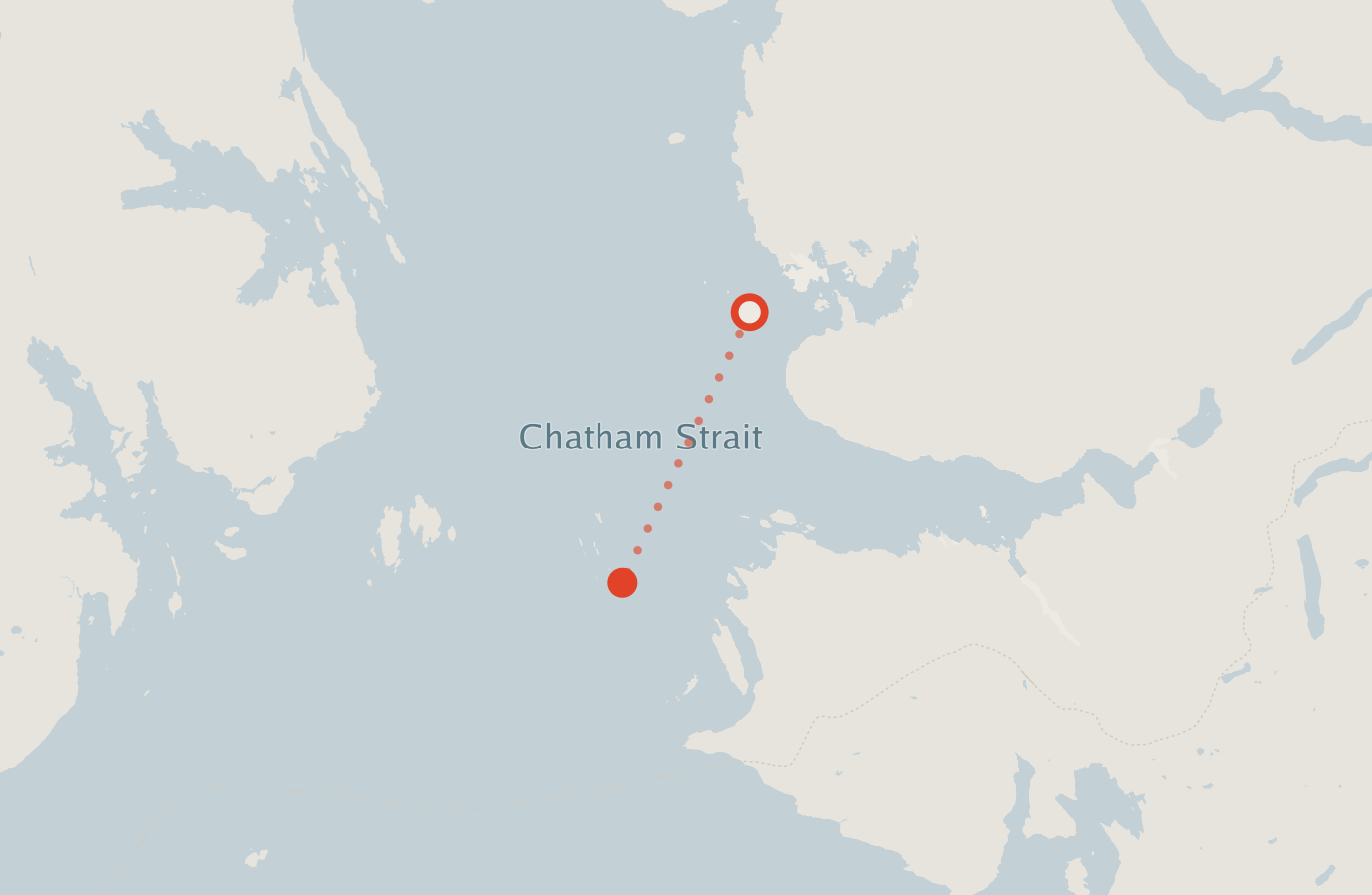 Activity map — real sighting points on an OpenStreetMap basemap