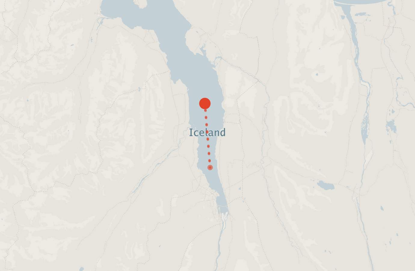 Activity map — real sighting points on an OpenStreetMap basemap
