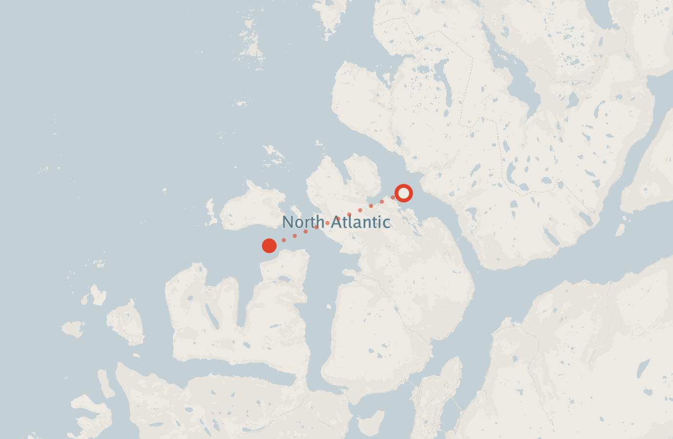Activity map — real sighting points on an OpenStreetMap basemap