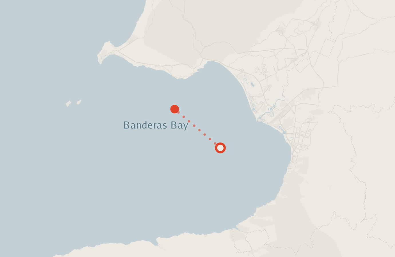 Activity map — real sighting points on an OpenStreetMap basemap