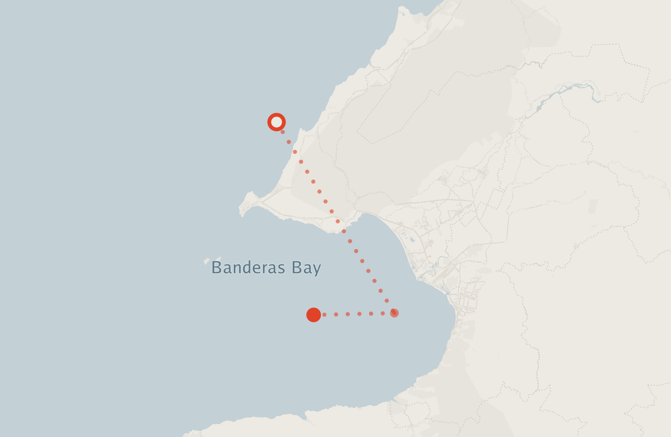 Activity map — real sighting points on an OpenStreetMap basemap