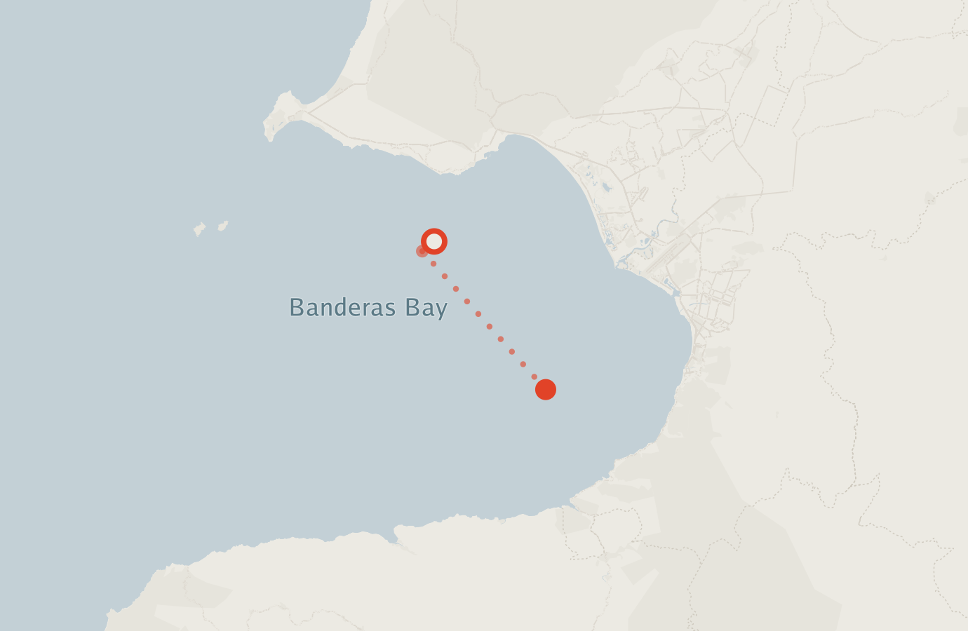 Activity map — real sighting points on an OpenStreetMap basemap