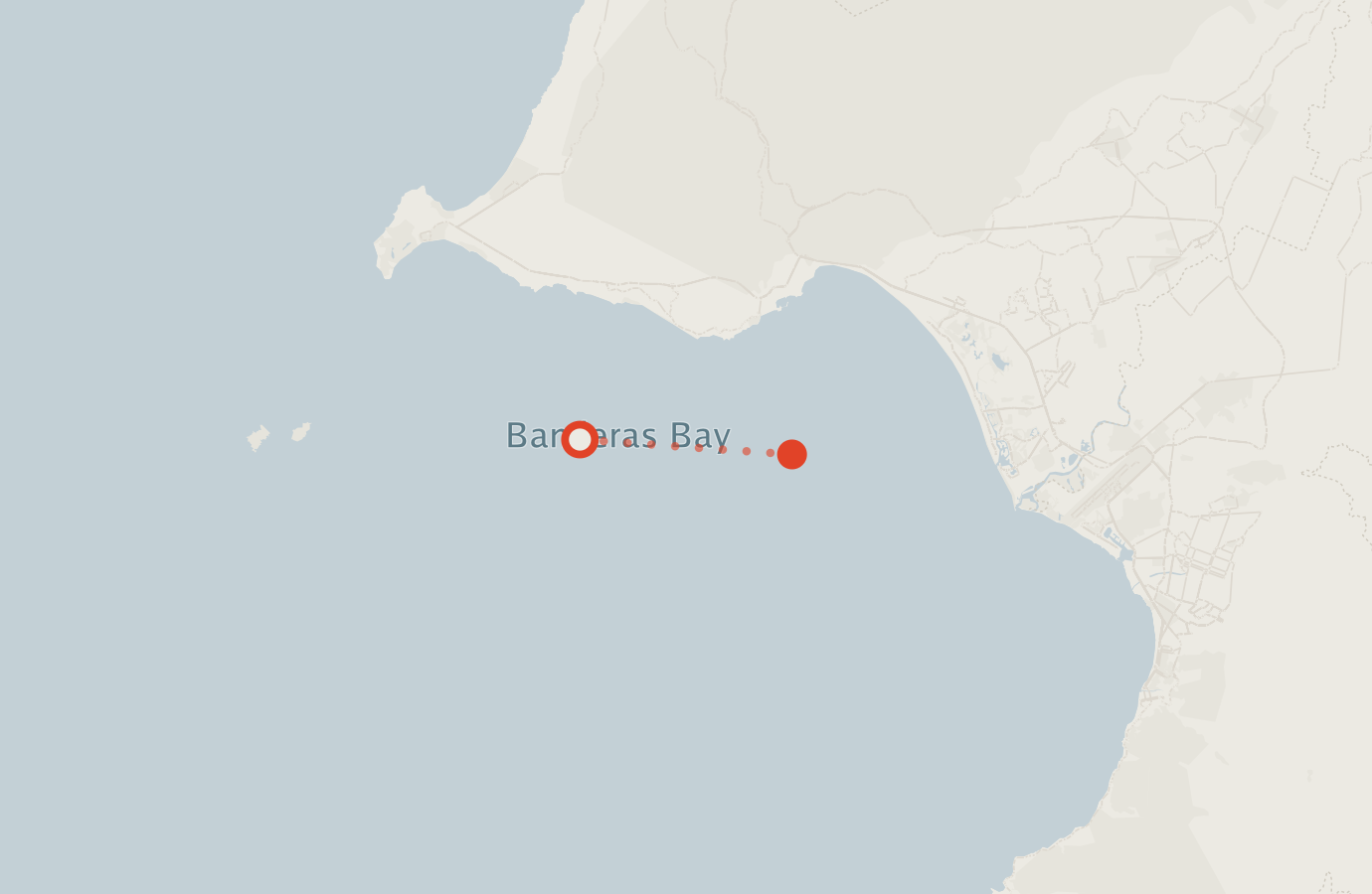 Activity map — real sighting points on an OpenStreetMap basemap