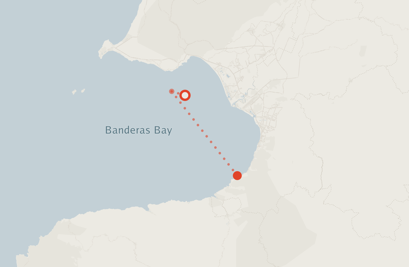 Activity map — real sighting points on an OpenStreetMap basemap