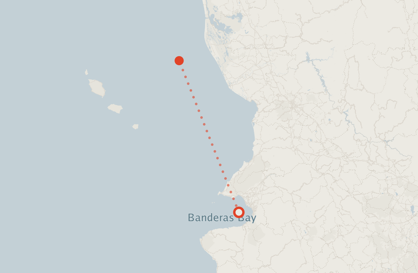 Activity map — real sighting points on an OpenStreetMap basemap