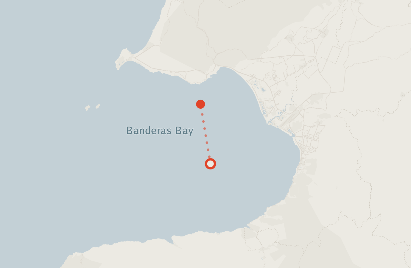 Activity map — real sighting points on an OpenStreetMap basemap