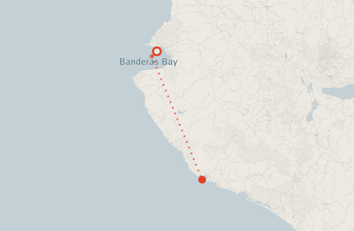 Activity map — real sighting points on an OpenStreetMap basemap
