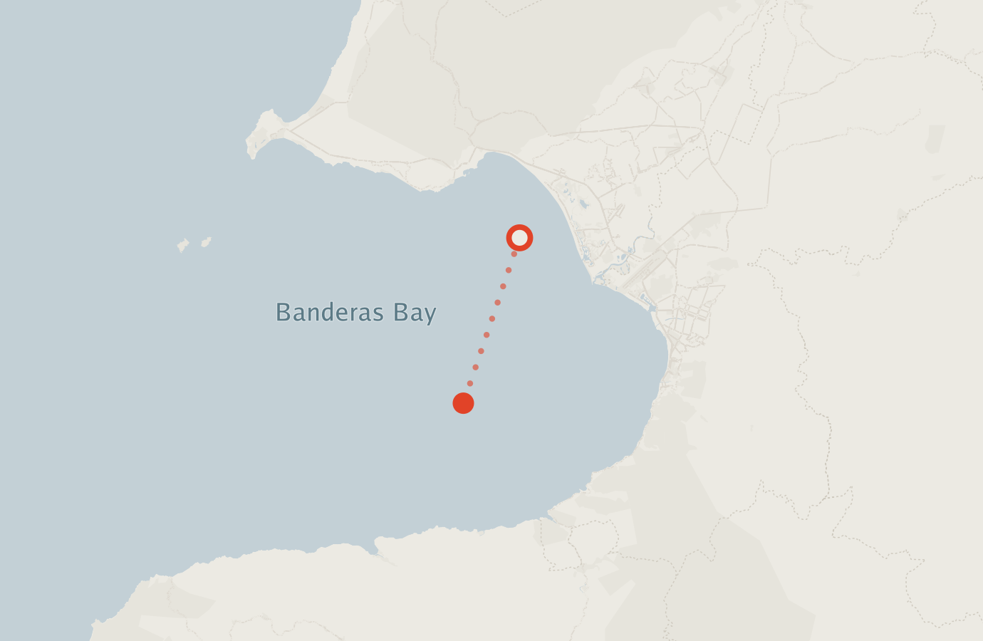 Activity map — real sighting points on an OpenStreetMap basemap