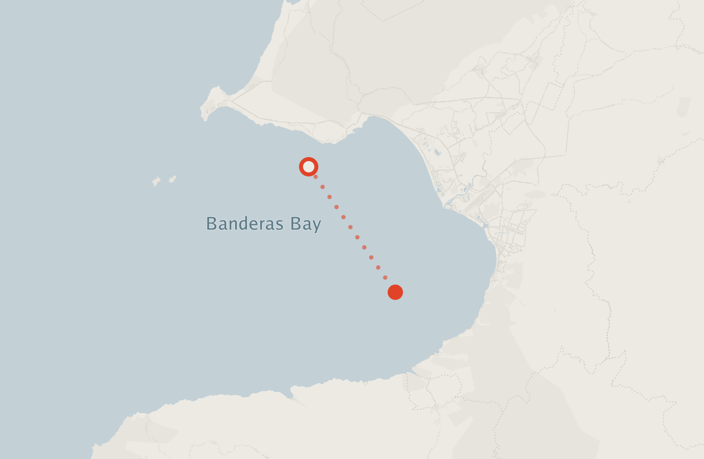Activity map — real sighting points on an OpenStreetMap basemap