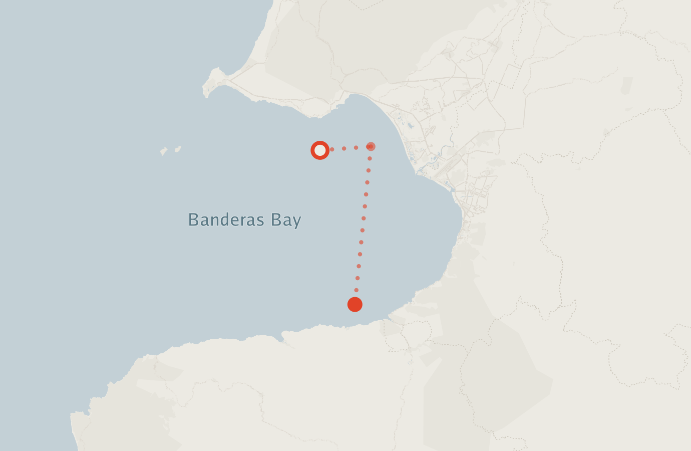 Activity map — real sighting points on an OpenStreetMap basemap
