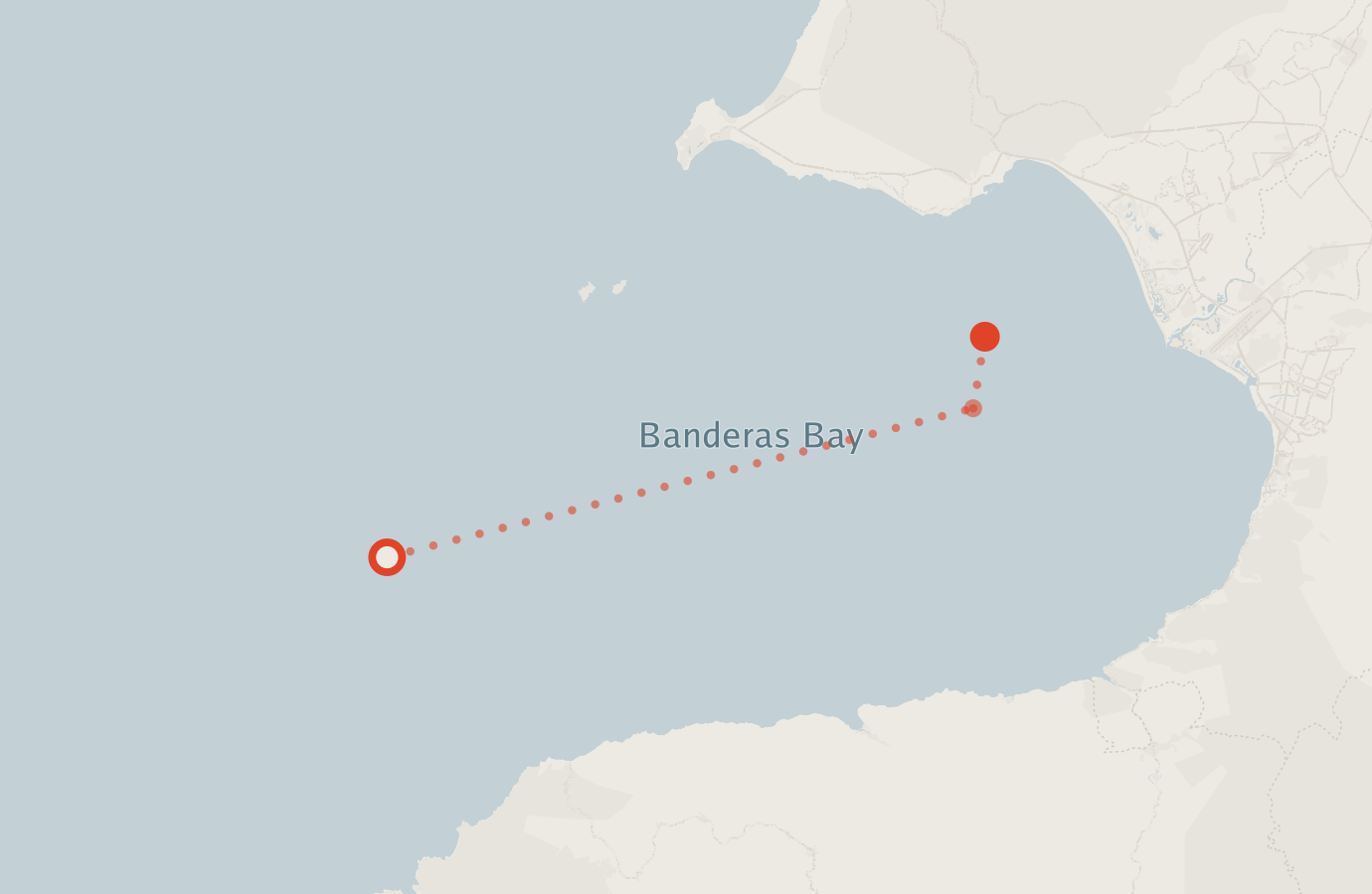 Activity map — real sighting points on an OpenStreetMap basemap