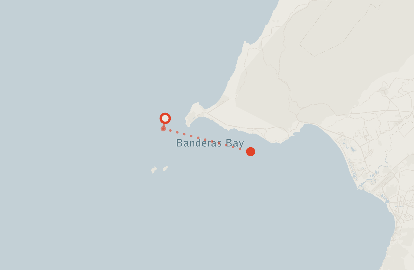 Activity map — real sighting points on an OpenStreetMap basemap