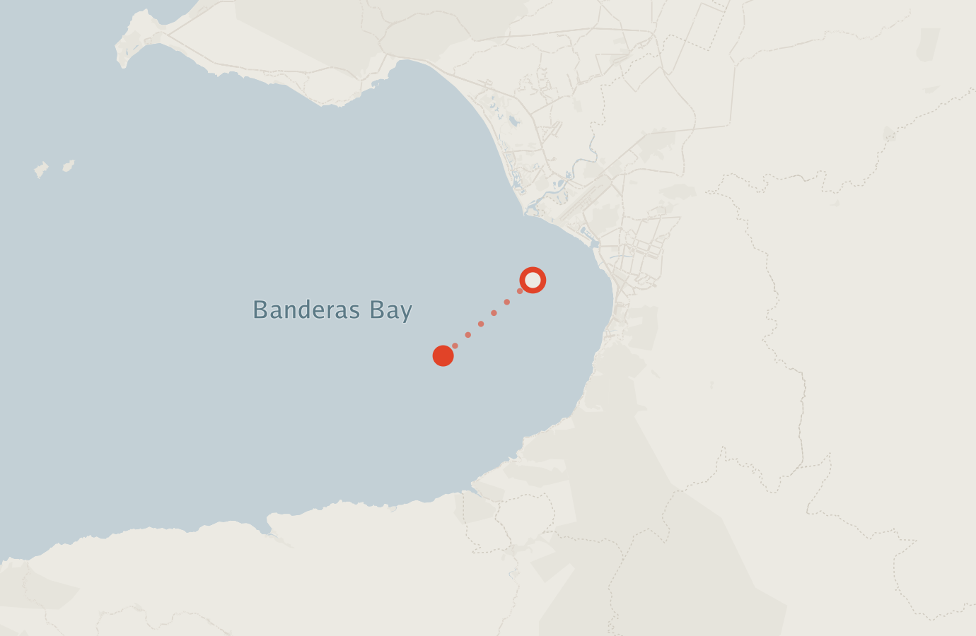 Activity map — real sighting points on an OpenStreetMap basemap