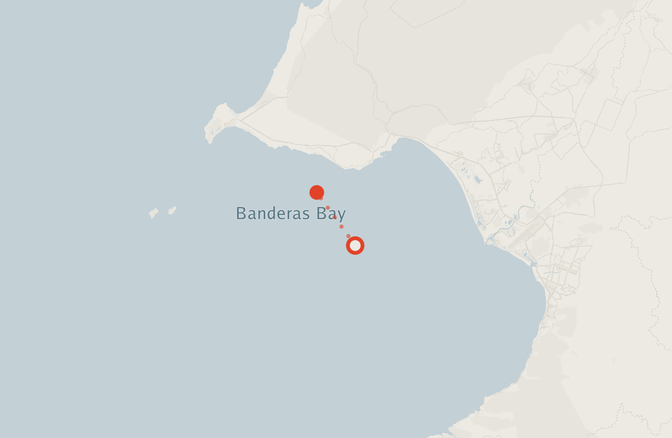 Activity map — real sighting points on an OpenStreetMap basemap
