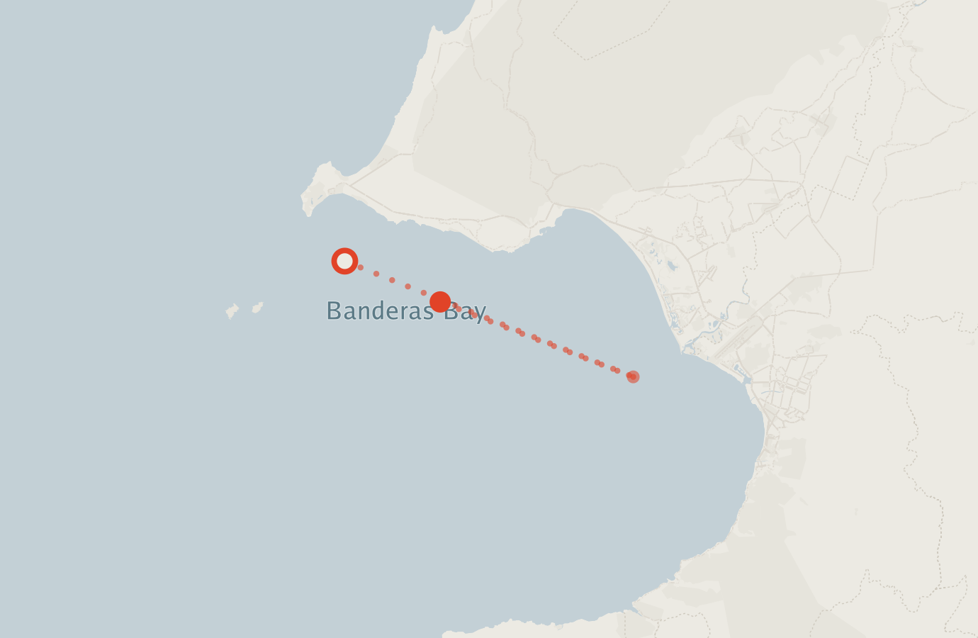 Activity map — real sighting points on an OpenStreetMap basemap