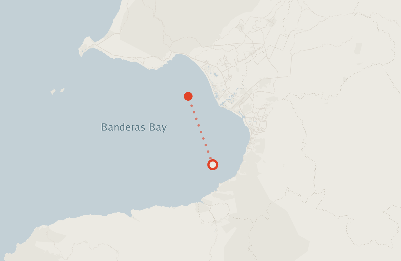Activity map — real sighting points on an OpenStreetMap basemap