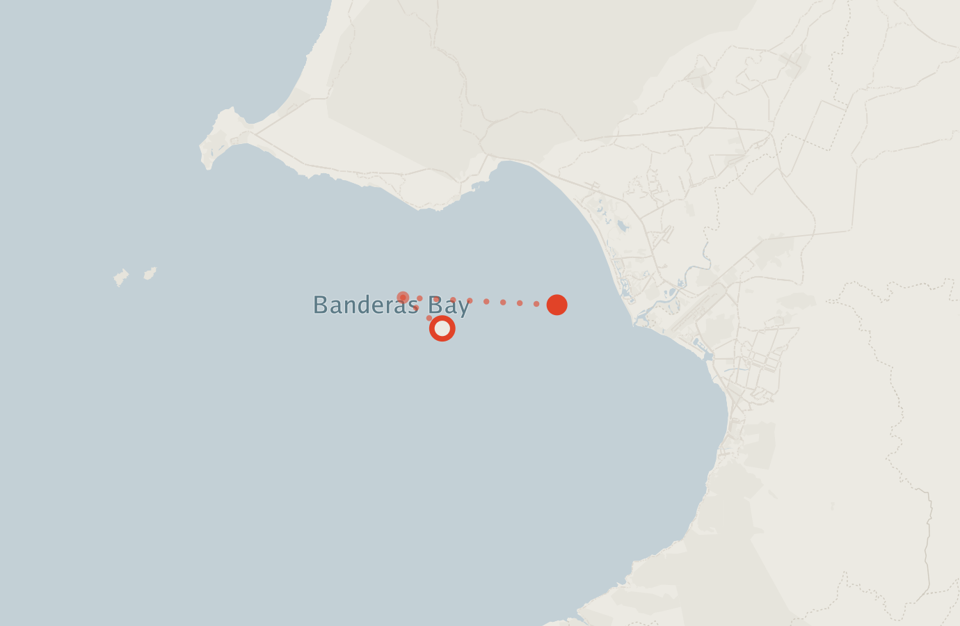 Activity map — real sighting points on an OpenStreetMap basemap