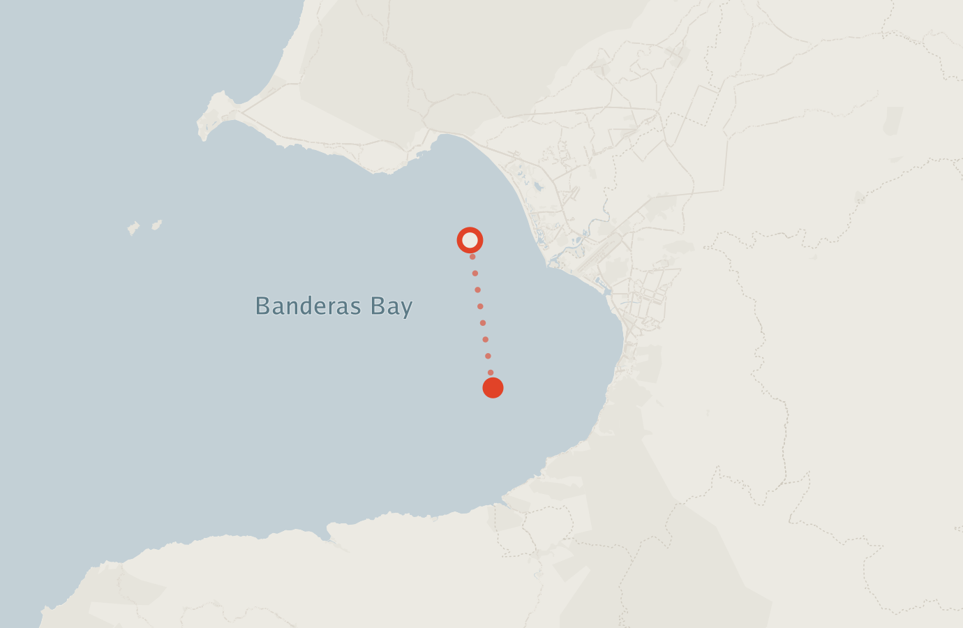 Activity map — real sighting points on an OpenStreetMap basemap