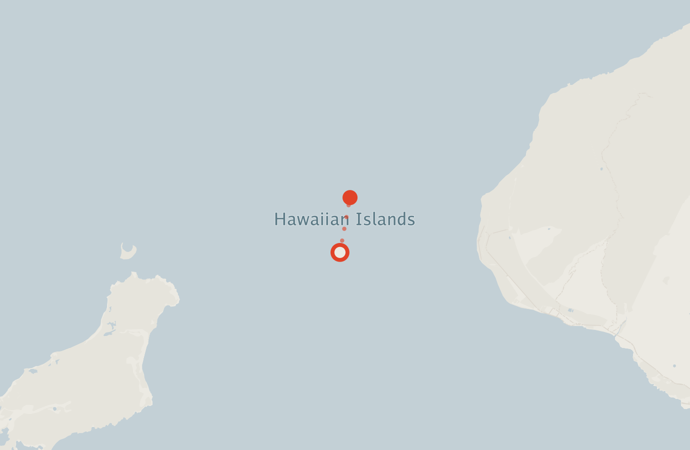 Activity map — real sighting points on an OpenStreetMap basemap
