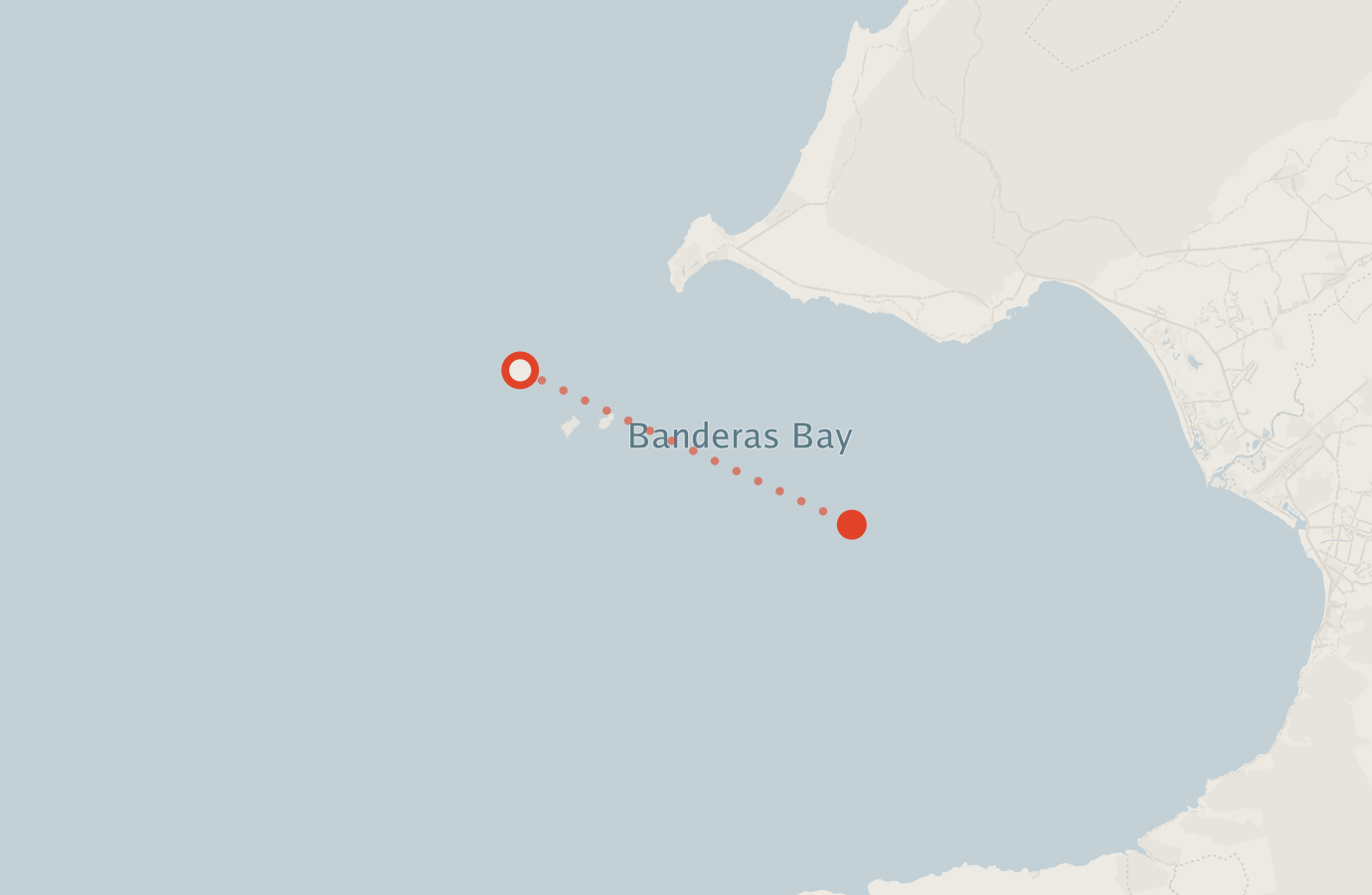 Activity map — real sighting points on an OpenStreetMap basemap