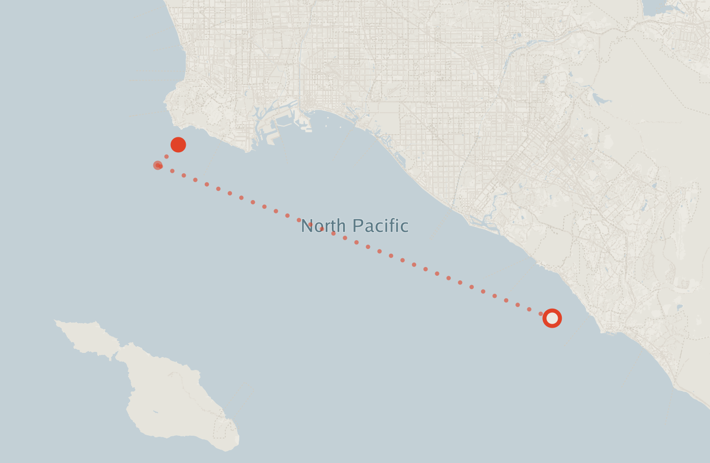 Activity map — real sighting points on an OpenStreetMap basemap