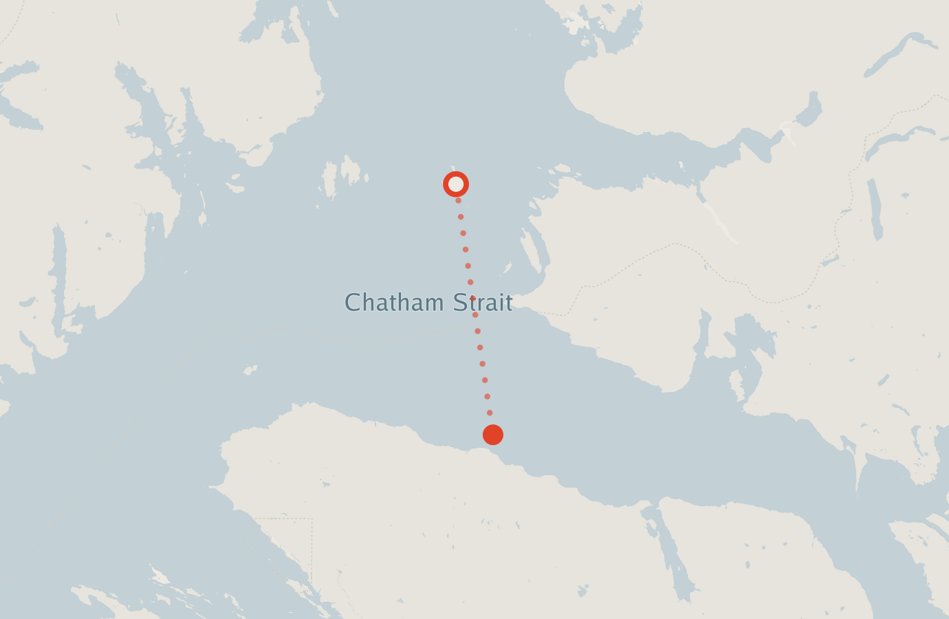 Activity map — real sighting points on an OpenStreetMap basemap