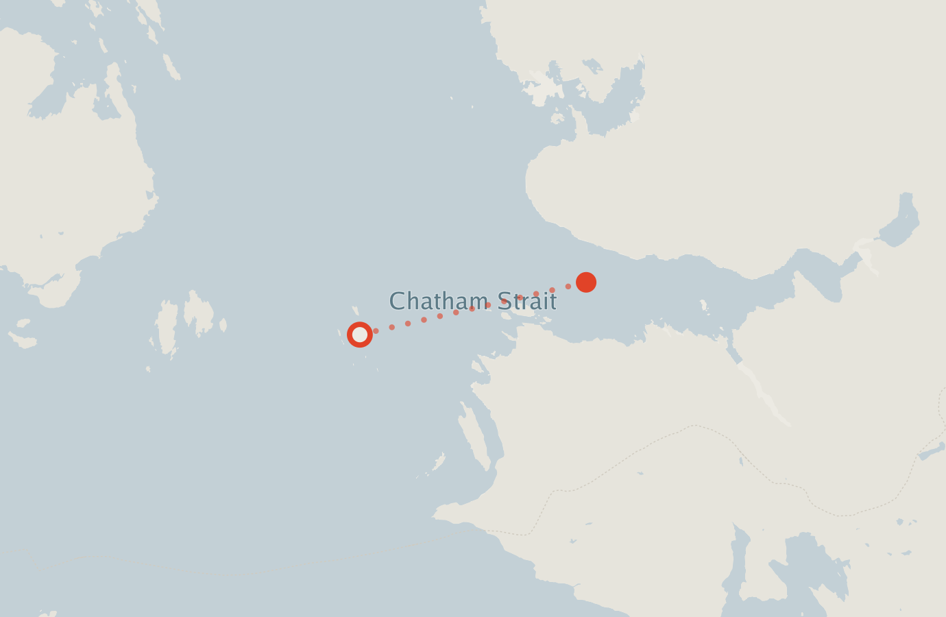 Activity map — real sighting points on an OpenStreetMap basemap