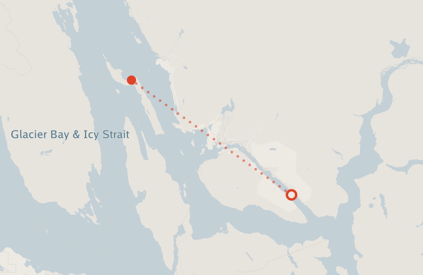 Activity map — real sighting points on an OpenStreetMap basemap