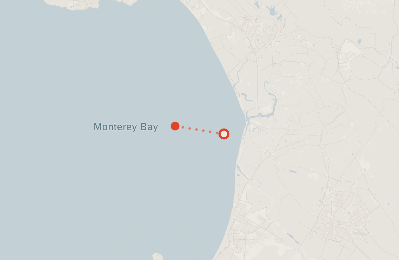 Activity map — real sighting points on an OpenStreetMap basemap