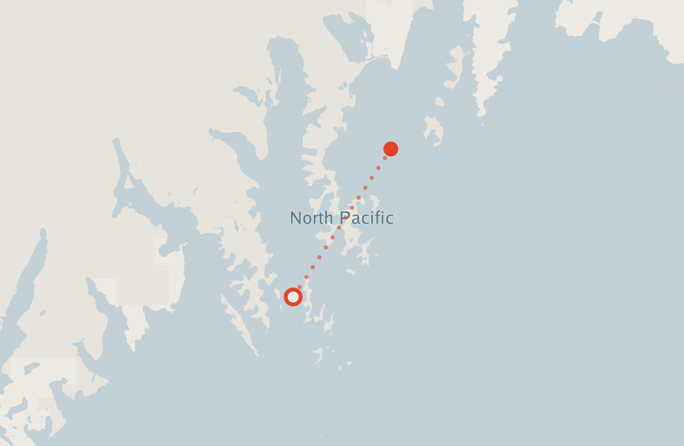 Activity map — real sighting points on an OpenStreetMap basemap