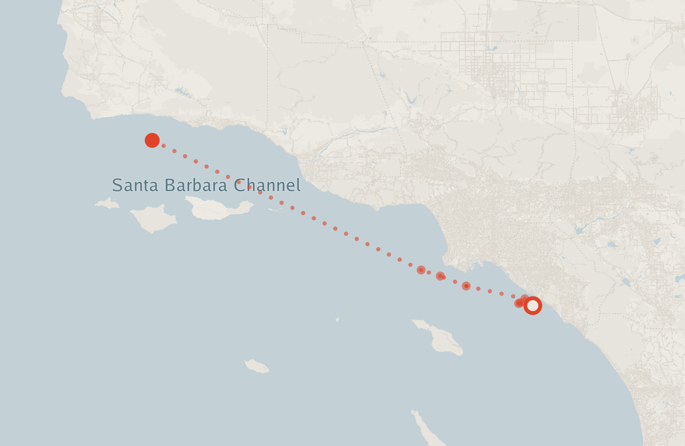 Activity map — real sighting points on an OpenStreetMap basemap
