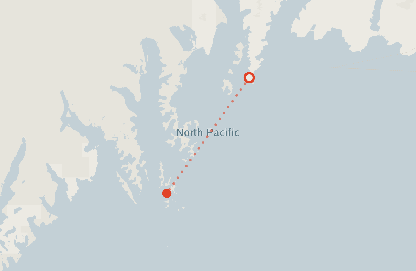 Activity map — real sighting points on an OpenStreetMap basemap