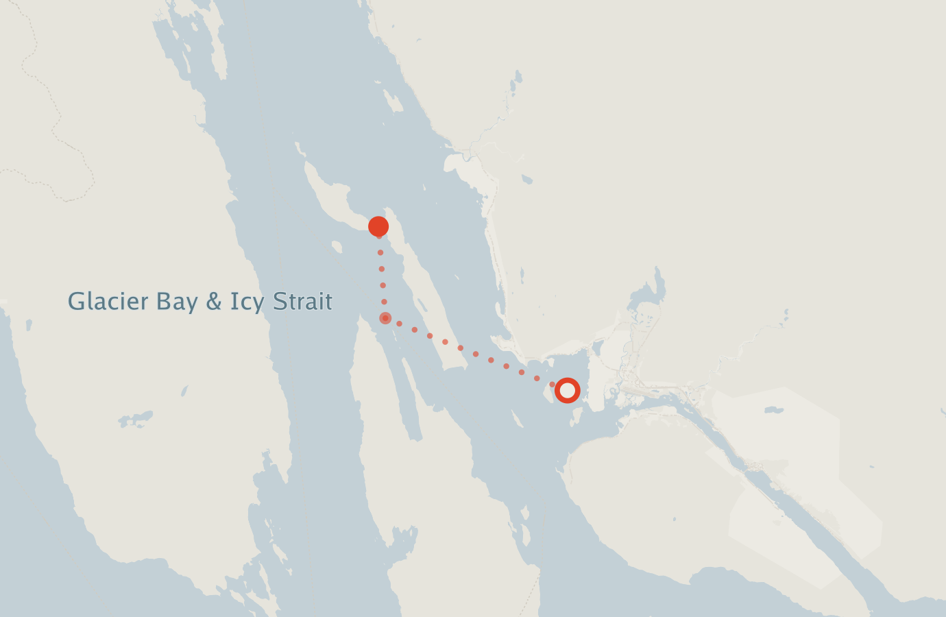 Activity map — real sighting points on an OpenStreetMap basemap