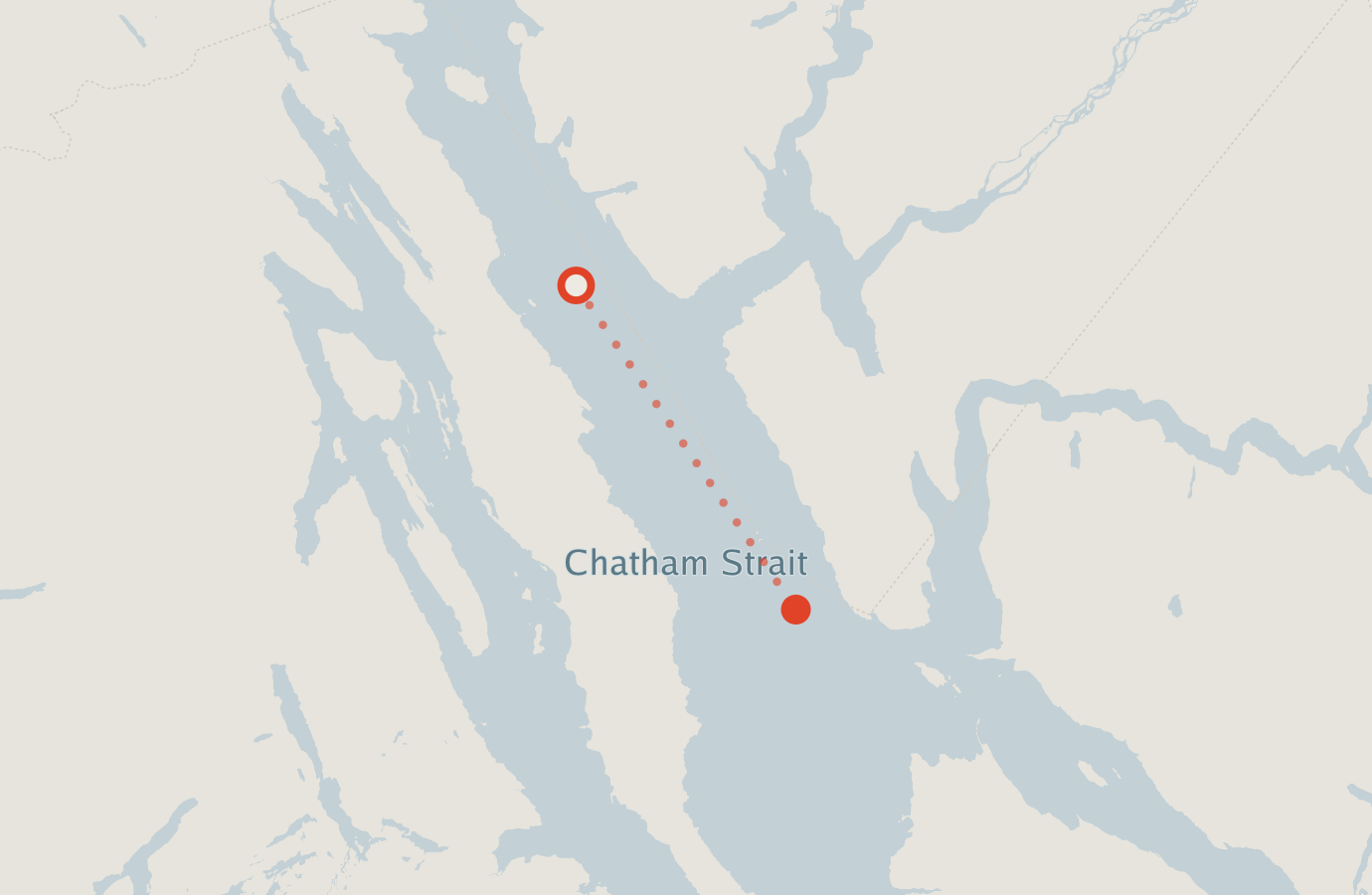 Activity map — real sighting points on an OpenStreetMap basemap