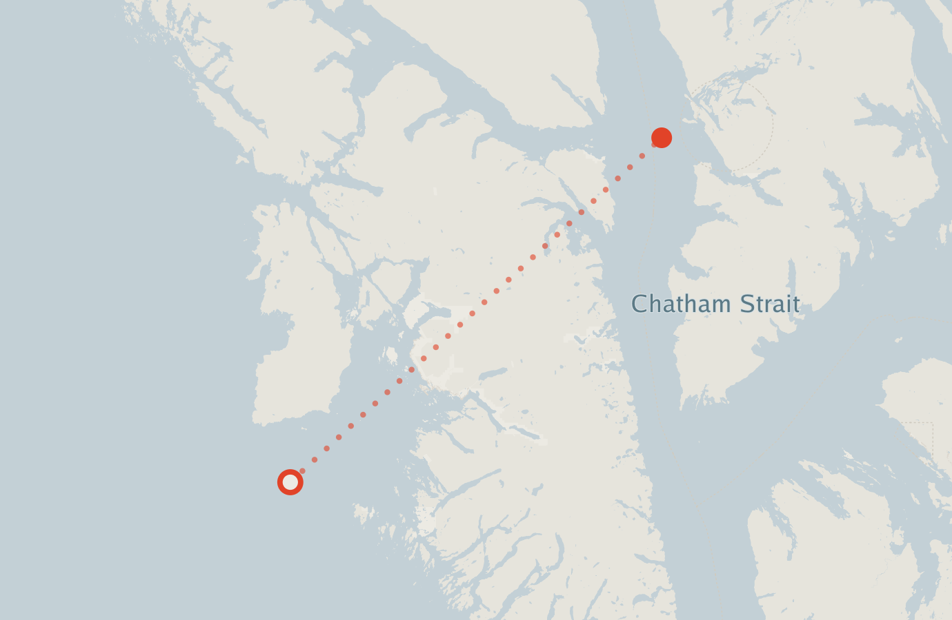 Activity map — real sighting points on an OpenStreetMap basemap