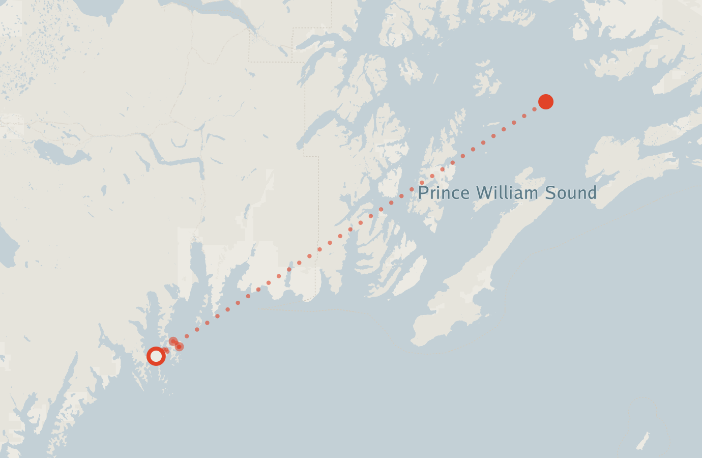 Activity map — real sighting points on an OpenStreetMap basemap