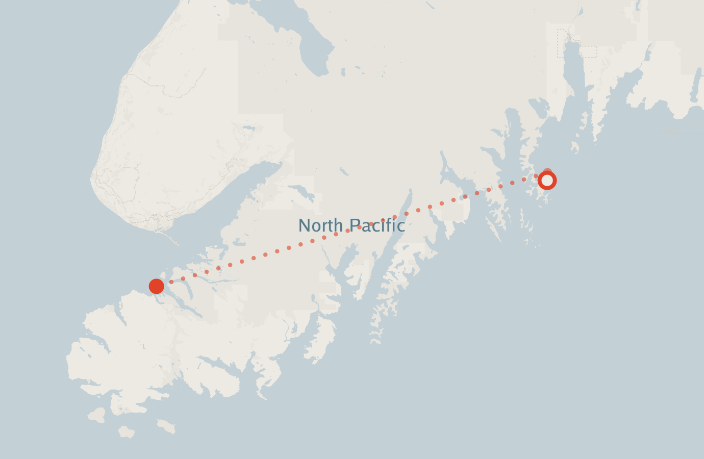 Activity map — real sighting points on an OpenStreetMap basemap