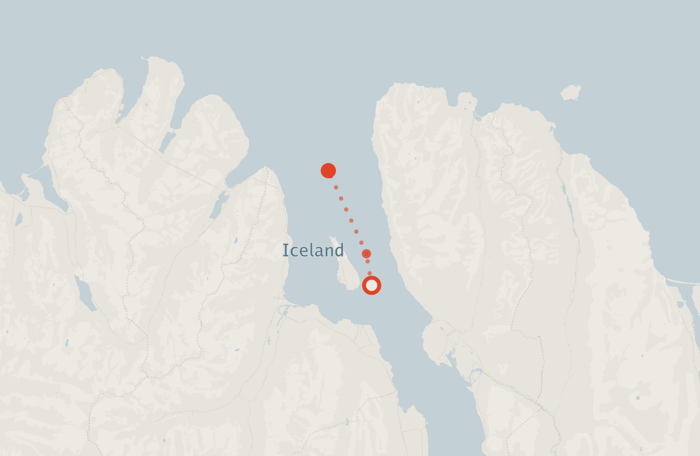 Activity map — real sighting points on an OpenStreetMap basemap