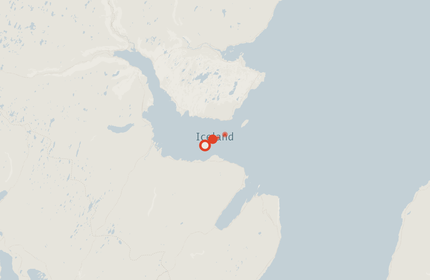 Activity map — real sighting points on an OpenStreetMap basemap