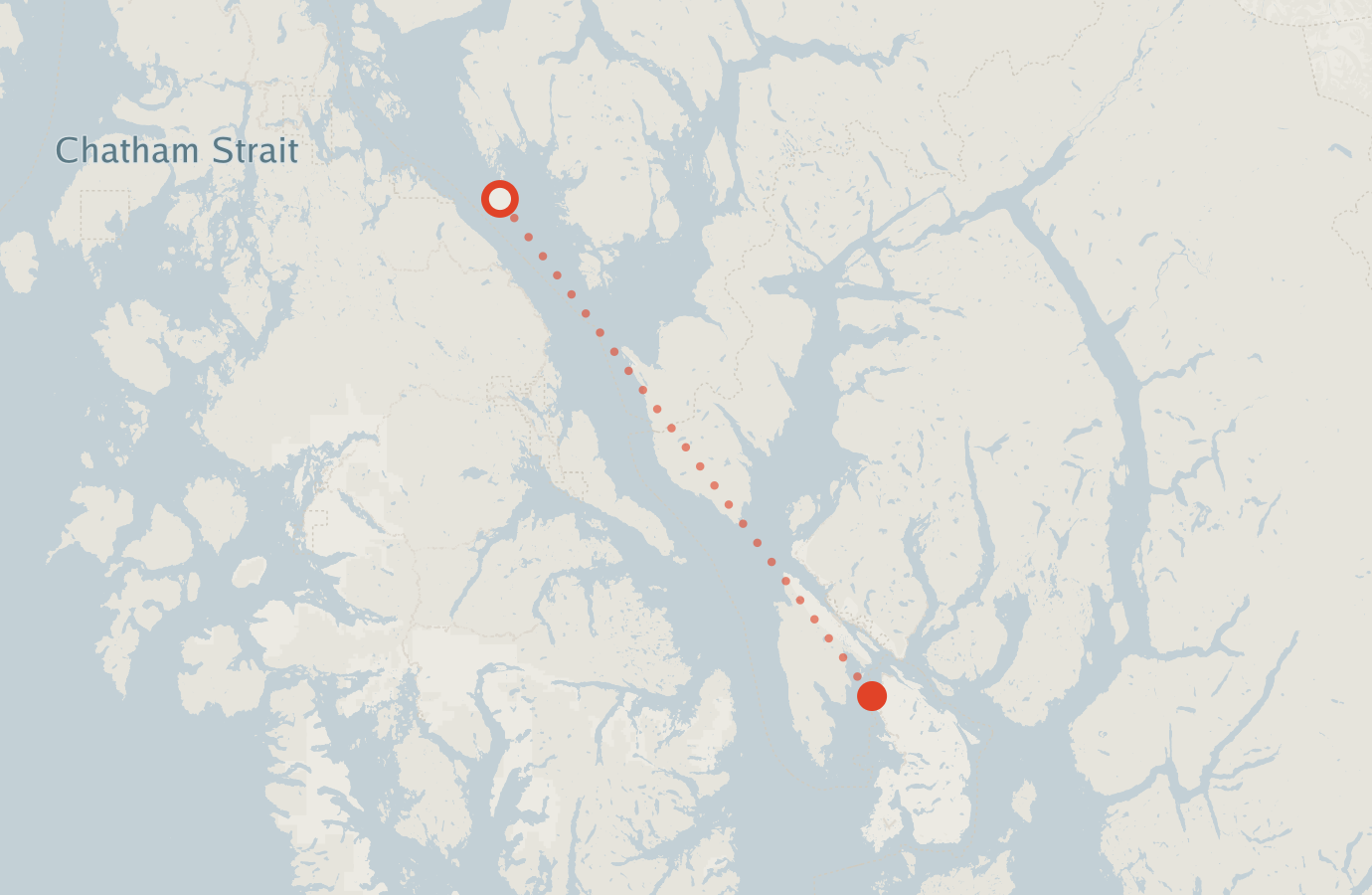 Activity map — real sighting points on an OpenStreetMap basemap