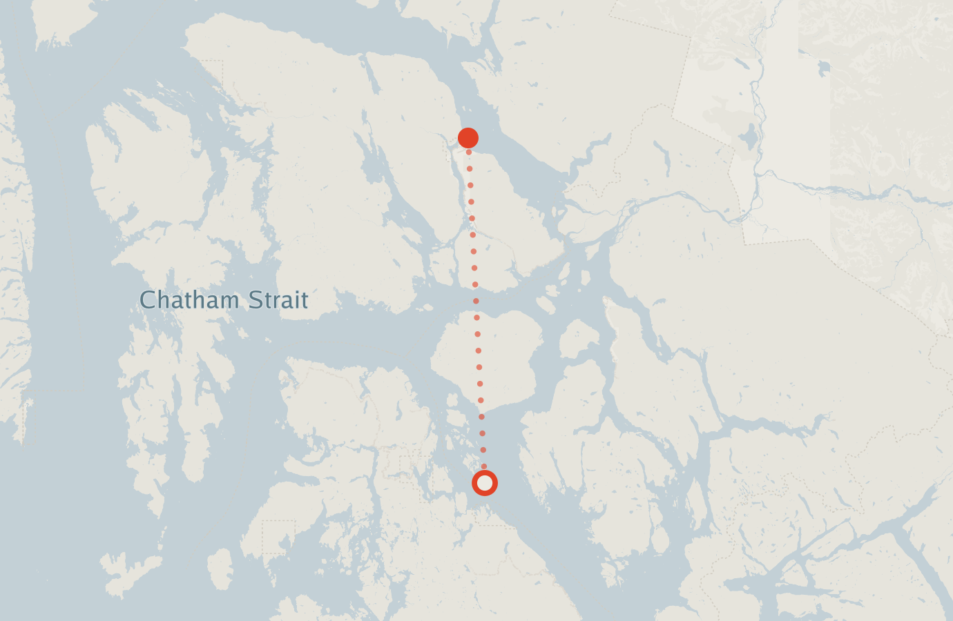 Activity map — real sighting points on an OpenStreetMap basemap
