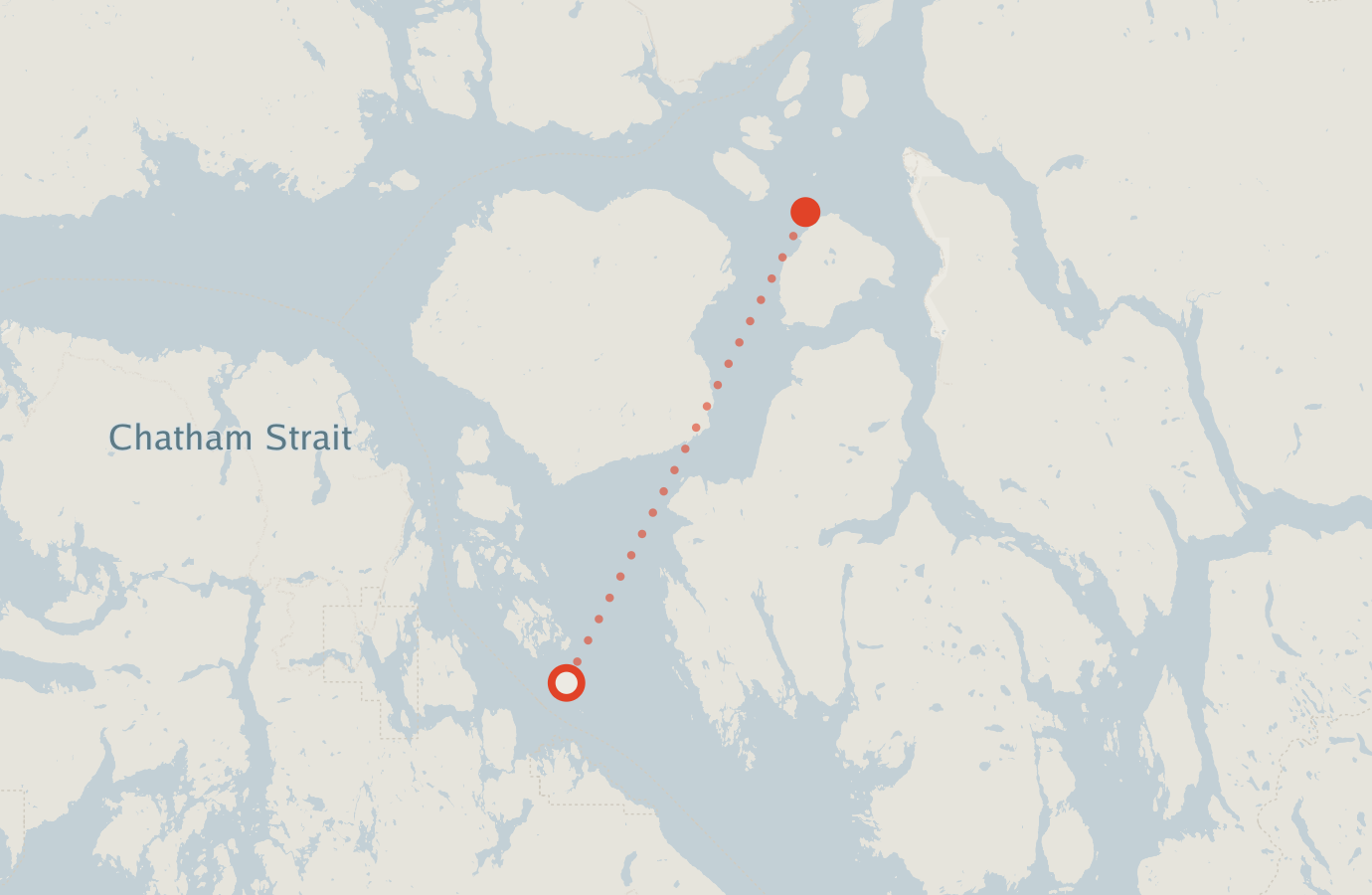 Activity map — real sighting points on an OpenStreetMap basemap