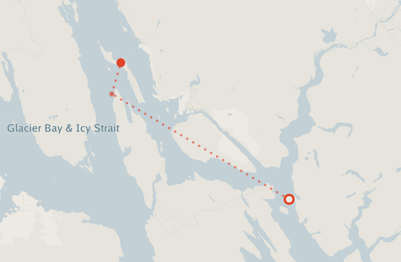 Activity map — real sighting points on an OpenStreetMap basemap