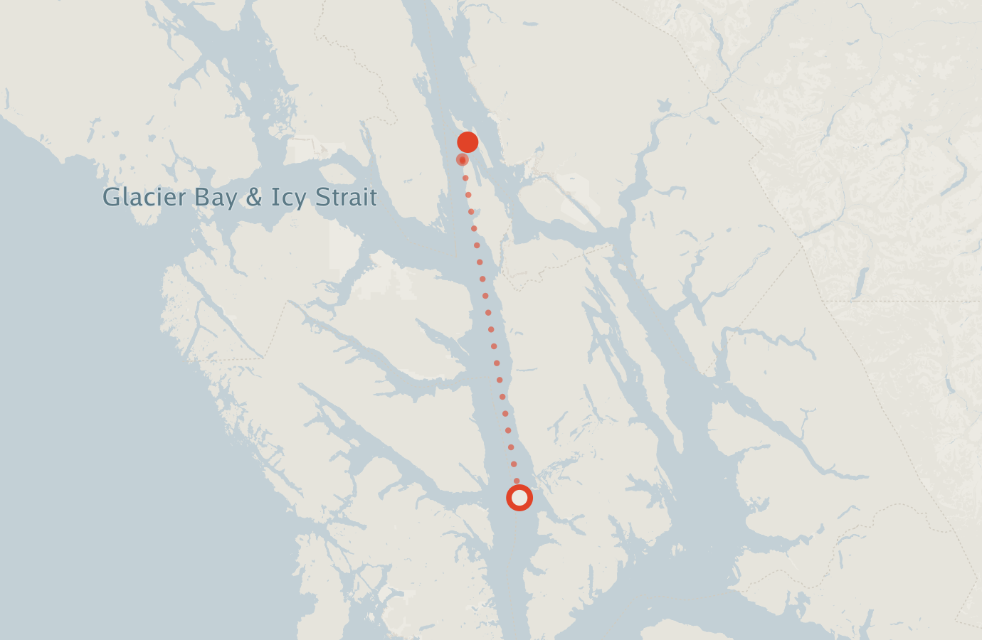 Activity map — real sighting points on an OpenStreetMap basemap