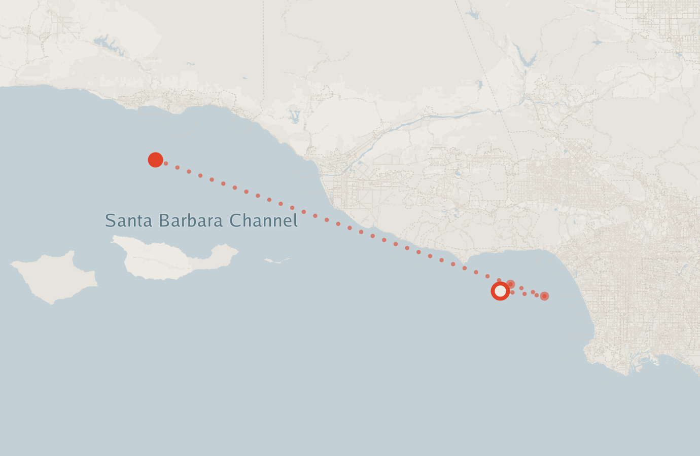 Activity map — real sighting points on an OpenStreetMap basemap