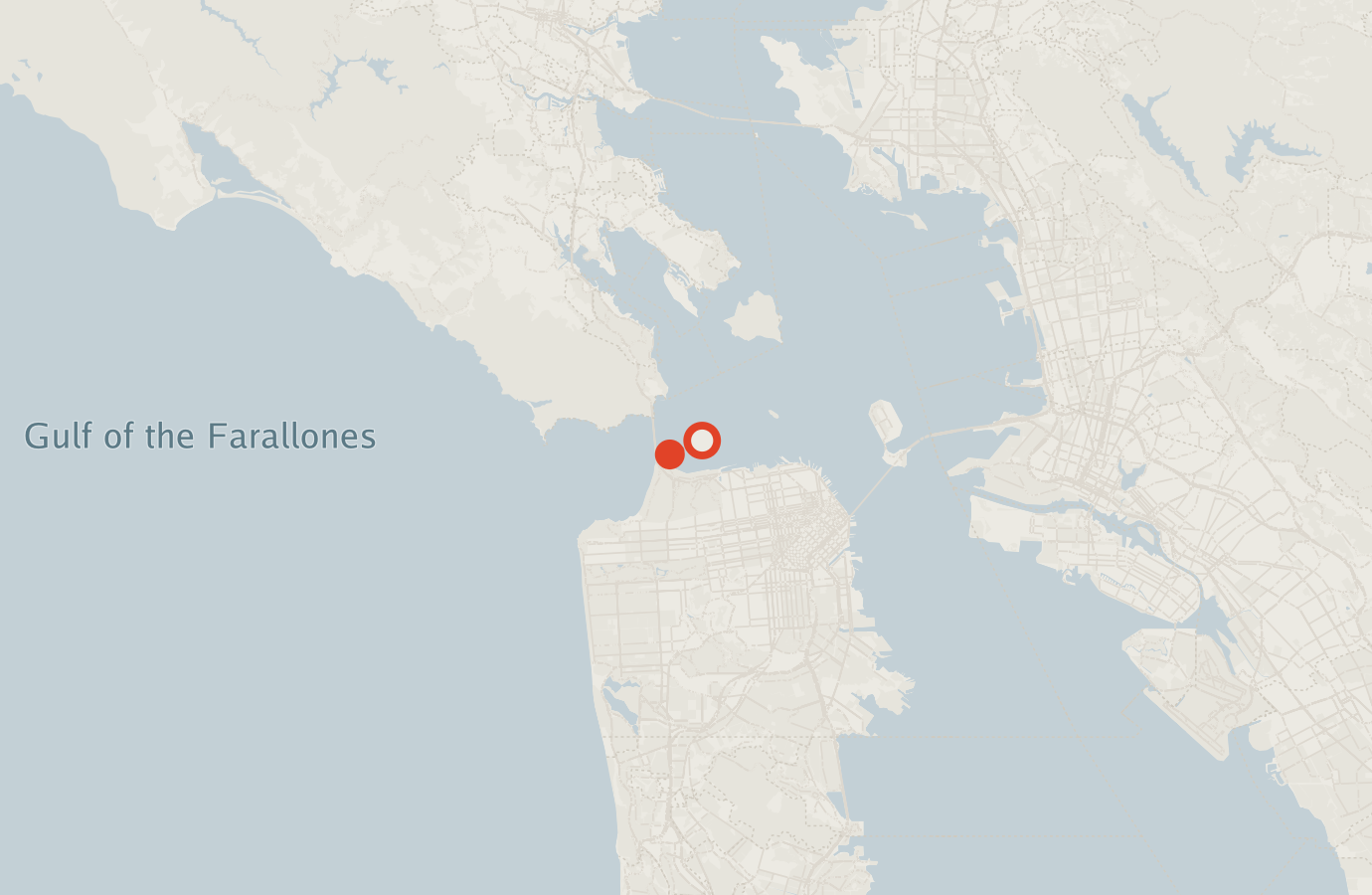 Activity map — real sighting points on an OpenStreetMap basemap