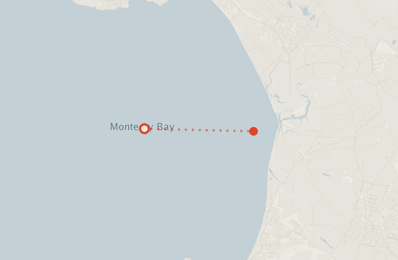 Activity map — real sighting points on an OpenStreetMap basemap